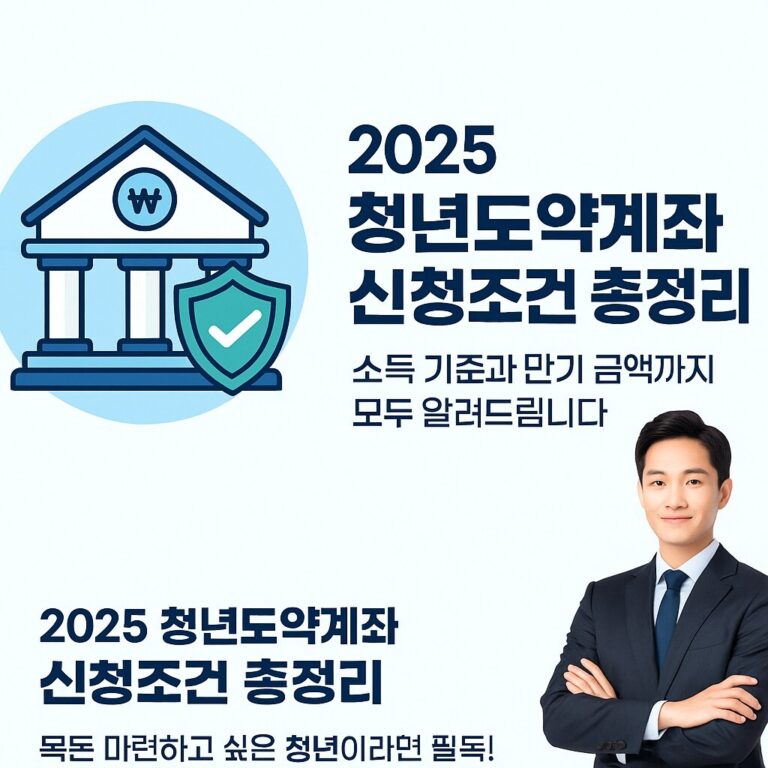 2025 청년도약계좌 신청조건 총정리